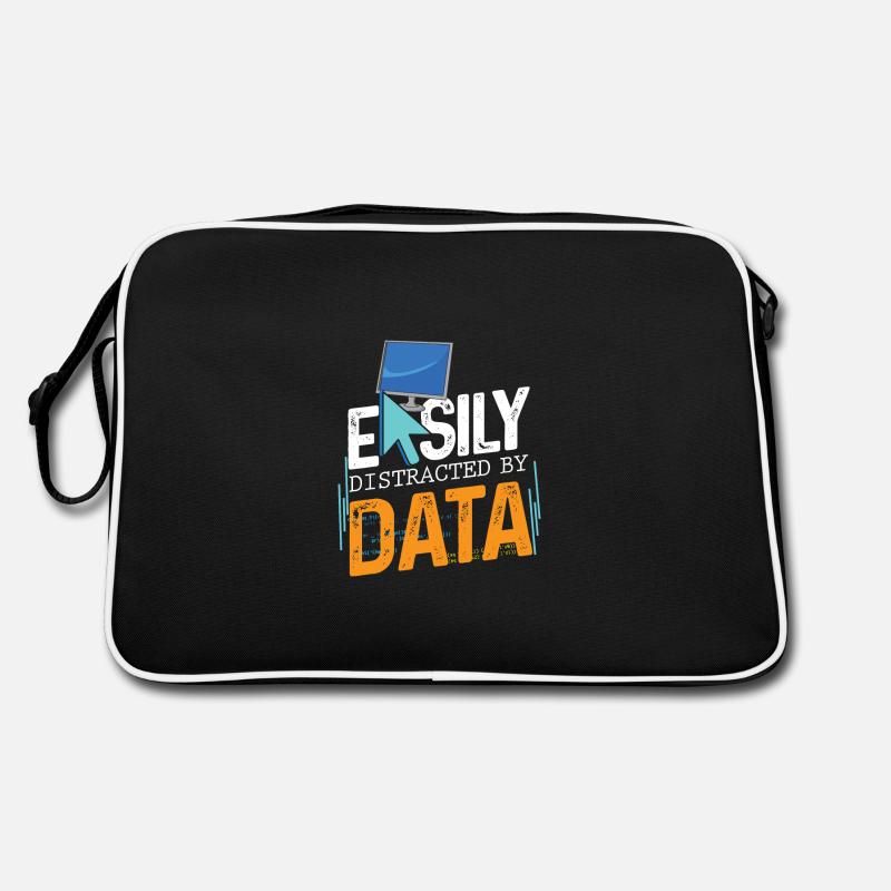 Easily distracted by data for data analysts Retro Bag