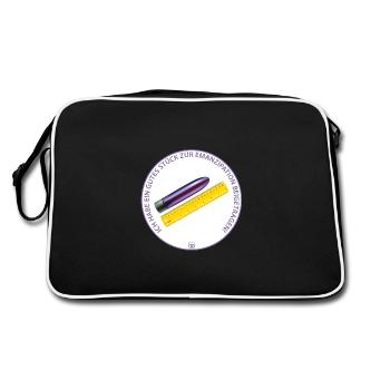 Emanzipation / Vibrator Bo-Grafik - Retro Tasche - Schwarz/Weiß - Hinten