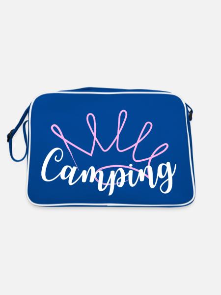 Camping Queen Krone - Retro Bag - blue/white - Back