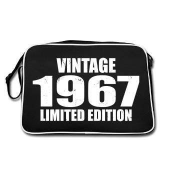 Vintage 1967 Geburtstag 1967 - Retro 1967 - Retro Tasche - Schwarz/Weiß - Hinten