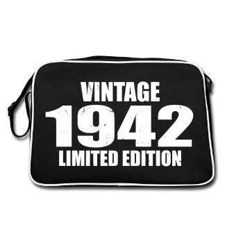 Vintage 1942 Birthday 1942 Retro 1942 - Retro Bag - black/white - Back