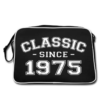 Vintage 1975 cadeau d’anniversaire 1975 classique - Sac Retro - noir/blanc - Dos