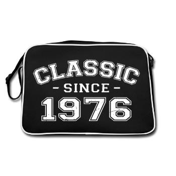 Vintage 1976 cadeau d’anniversaire 1976 classique - Sac Retro - noir/blanc - Dos