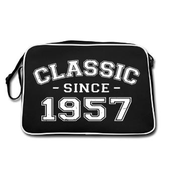 Vintage 1957 cadeau d’anniversaire 1957 classique - Sac Retro - noir/blanc - Dos