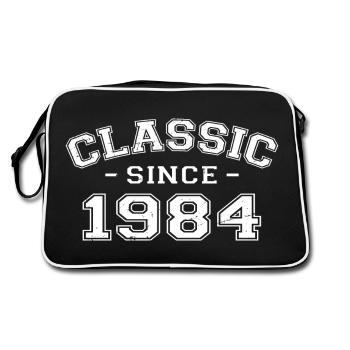 Vintage 1984 cadeau d’anniversaire 1984 classique - Sac Retro - noir/blanc - Dos