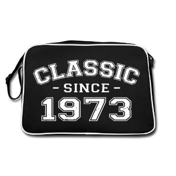 Vintage 1973 cadeau d’anniversaire 1973 classique - Sac Retro - noir/blanc - Dos