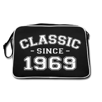 Vintage 1969 Geburtstagsgeschenk 1969 Klassiker - Retro Tasche - Schwarz/Weiß - Hinten
