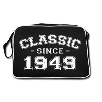 Vintage 1949 cadeau d’anniversaire 1949 classique - Sac Retro - noir/blanc - Dos