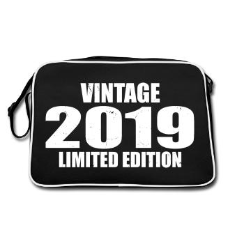 Millésime 2019 Anniversaire 2019 Rétro 2019 - Sac Retro - noir/blanc - Dos