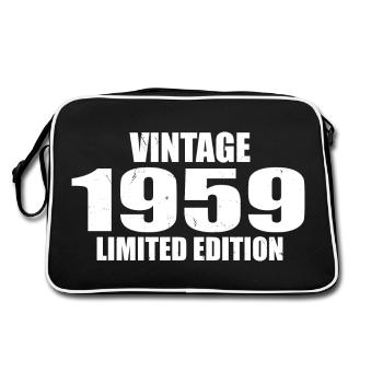 Vintage 1959 Birthday 1959 - Retro 1959 - Retro Bag - black/white - Back