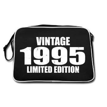 Vintage 1995 Birthday 1995 Retro 1995 - Retro Bag - black/white - Back