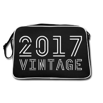 Millésime 2017 Millésime 2017 Anniversaire 2017 Rétro - Sac Retro - noir/blanc - Dos