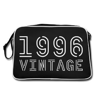1996 millésime 1996 anniversaire 1996 rétro - Sac Retro - noir/blanc - Dos