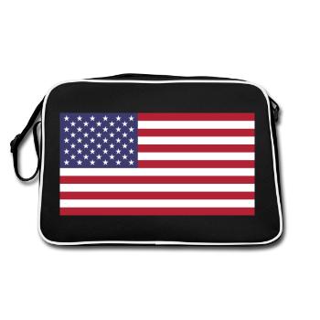 United States - Retro Bag - black/white - Back