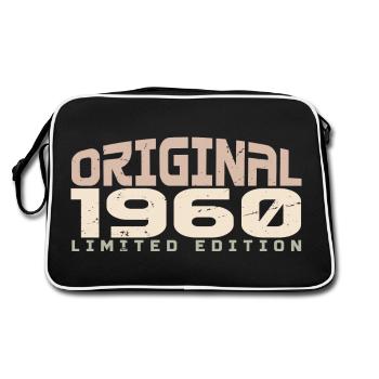 Vintage des années 1960 édition limitée des années 1960 anniversaire - Sac Retro - noir/blanc - Dos