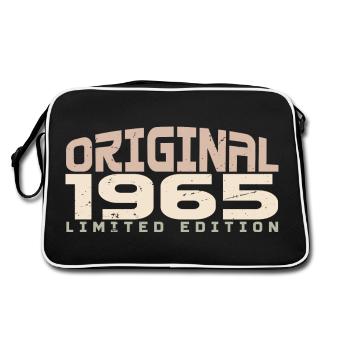 Vintage 1965 Limited Edition 1965 Birthday - Retro Bag - black/white - Back