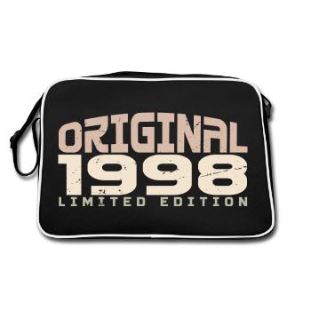 Millésime 1998 Édition Limitée 1998 Anniversaire - Sac Retro - noir/blanc - Dos