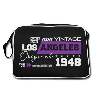 1948 Vintage Born Legend 76 Birthday - Retro Bag - black/white - Back