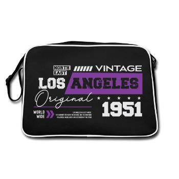 1951 Vintage Born Legend 73 Birthday - Retro Bag - black/white - Back