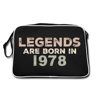 Légendes 1978 Vintage rétro anniversaire Original - Sac Retro - noir/blanc - Dos