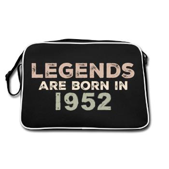 Légendes 1952 Vintage rétro anniversaire Original - Sac Retro - noir/blanc - Dos