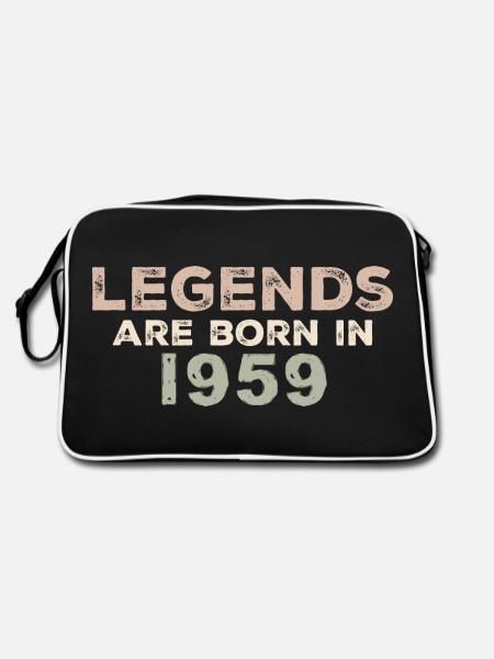 Légendes 1959 Vintage rétro anniversaire Original - Sac Retro - noir/blanc - Dos