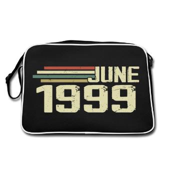 June 1999 Anniversary June 1999 June 1999 Birthday - Retro Bag - black/white - Back