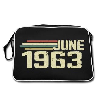 Juin 1963 Anniversaire Juin 1963 Juin 1963 Anniversaire - Sac Retro - noir/blanc - Dos