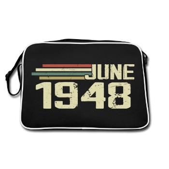 Juin 1978 Anniversaire Juin 1978 Juin 1978 Anniversaire - Sac Retro - noir/blanc - Dos