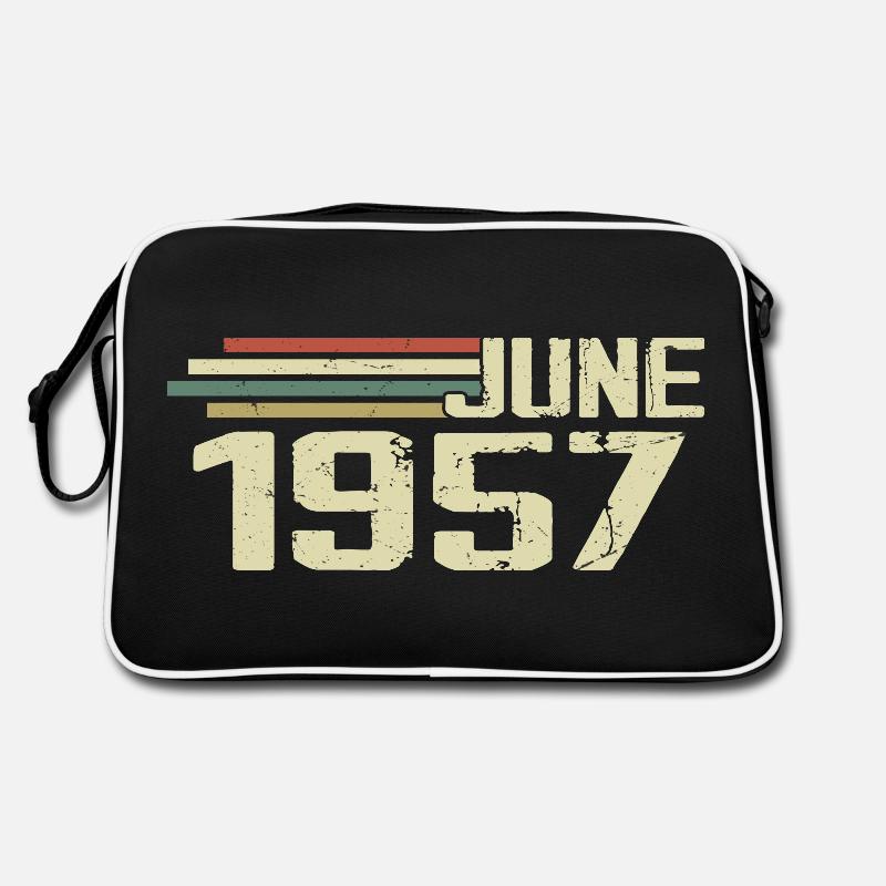 Juni 1957 Jahrestag Juni 1957 Juni 1957 Geburtstag Retro Tasche