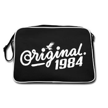 Cadeau d’anniversaire original 1984 - Vintage 1984 - Sac Retro - noir/blanc - Dos