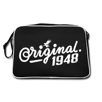 Cadeau d’anniversaire original de 1948 - Vintage 1948 - Sac Retro - noir/blanc - Dos