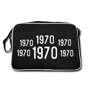 Rétro Anniversaire des années 1970 Cadeau vintage des années 1970 des années 1970 - Sac Retro - noir/blanc - Dos