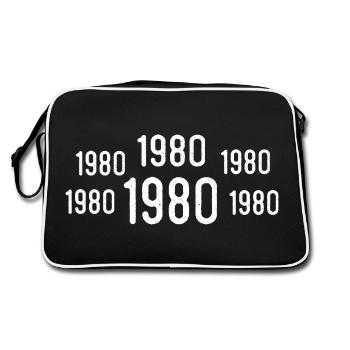 Rétro Anniversaire des années 1980 Cadeau vintage des années 1980 des années 1980 - Sac Retro - noir/blanc - Dos