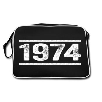 1974 Retro 1974 Birthday 1974 Vintage 1974 - Retro Bag - black/white - Back