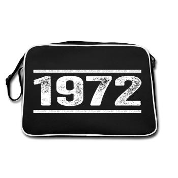 1972 Retro 1972 Birthday 1972 Vintage 1972 - Retro Bag - black/white - Back