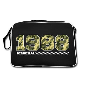 Cadeau d’anniversaire 1988 Vintage 1988 Armée - Sac Retro - noir/blanc - Dos