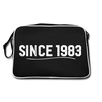 Legendary since 1983 birthday gift 1983 - Retro Bag - black/white - Back