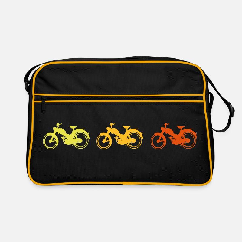 Cyclomoteur Vintage MV50 - Sac Retro - noir/or