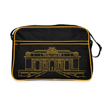 Grand Central Station NewYork - Retro Bag - black/gold - Front