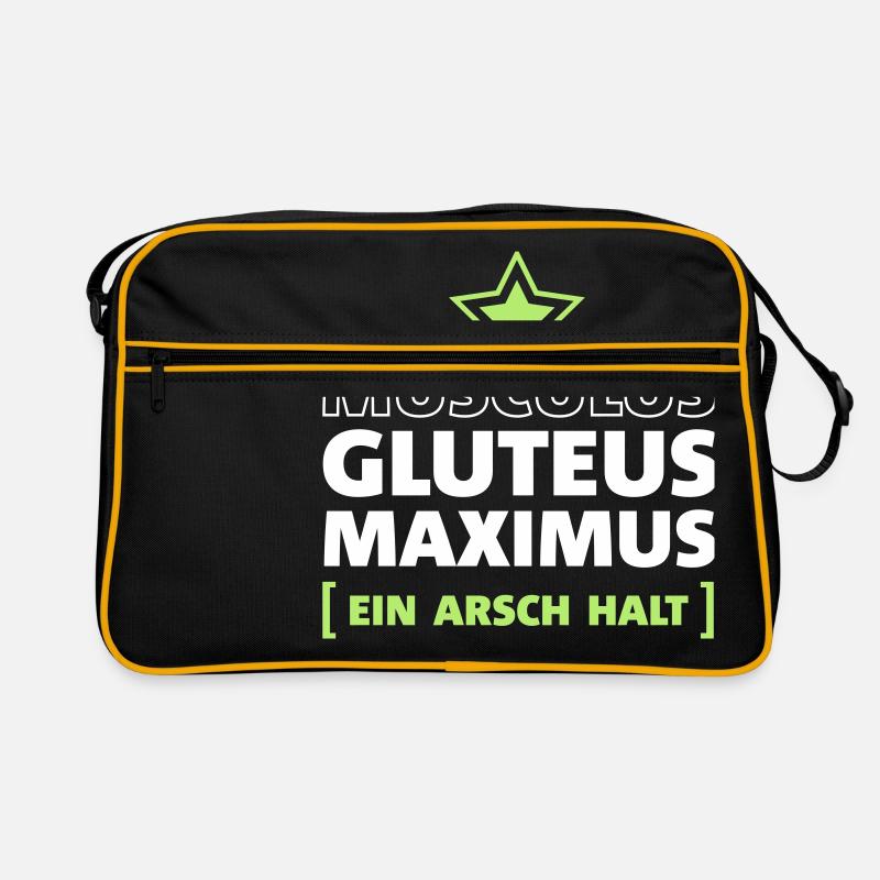 Ein Arsch halt Retro Tasche