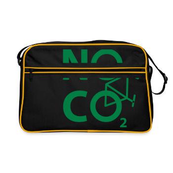 NO CO2 - cyclistes et design - Sac Retro - noir/or - Devant