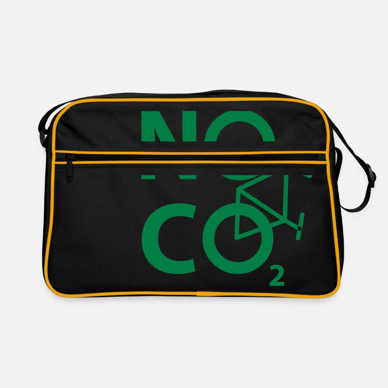 NO CO2 - cyclistes et design - Sac Retro - noir/or