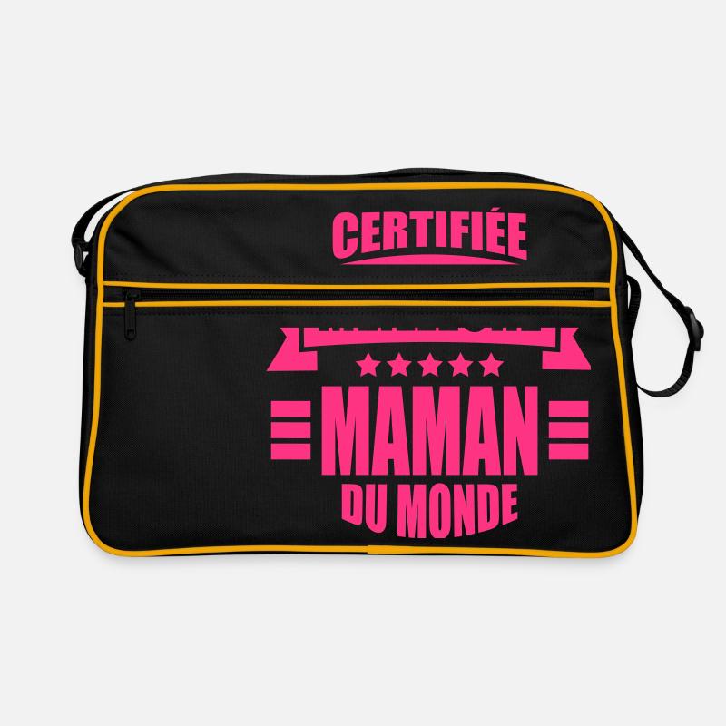 certifiée meilleure maman du monde Sac Retro