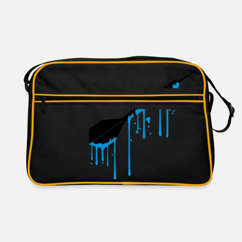 wet drops graffiti spray logo cool play darts Retro Bag