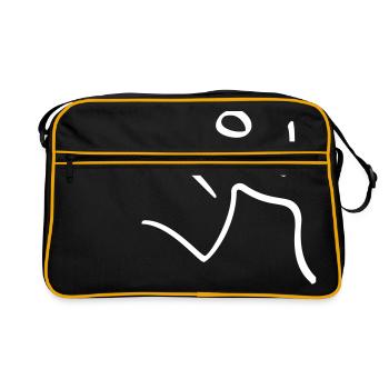Athletics Running Pictogram - Retro Bag - black/gold - Front