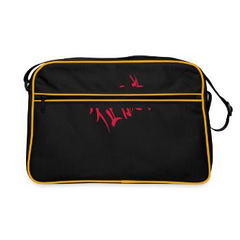 Kanji - Eroberer - Retro Tasche - Schwarz/Gold - Vorne