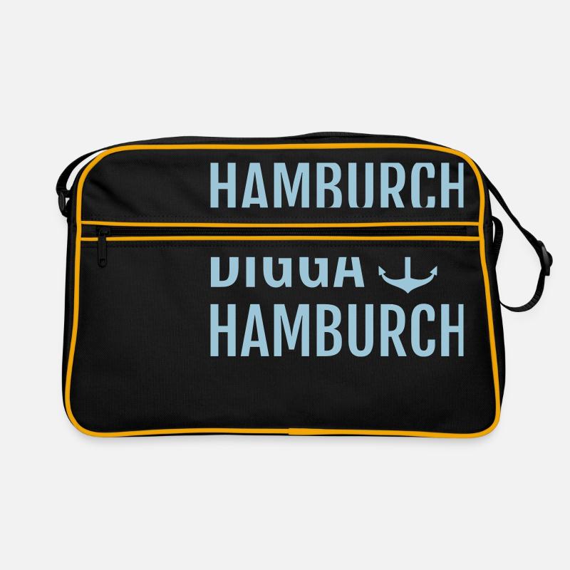 Hamburch DIGGA Hamburch Retro Tasche