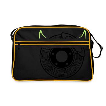 Brake disc with horns 2farbig - Retro Bag - black/gold - Front