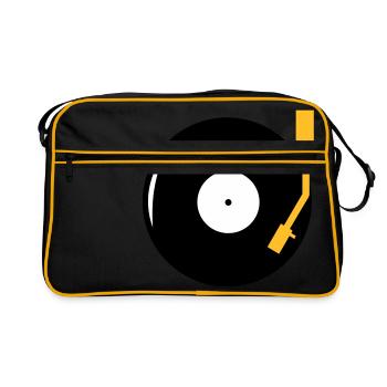 LP - DJ - Turntable - Sac Retro - noir/or - Devant